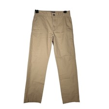 Polo Ralph Lauren Boys Tan Khaki Chino Pants Straight Leg Size 12 Cotton Twill