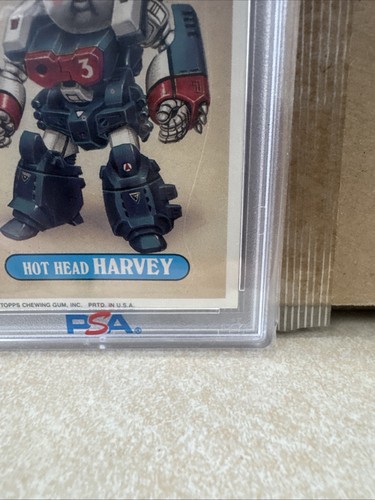 1986 Garbage Pail Kids Hot Head Harvey #87a PSA 9 GPK Sticker W/ Copyright - Picture 6 of 11