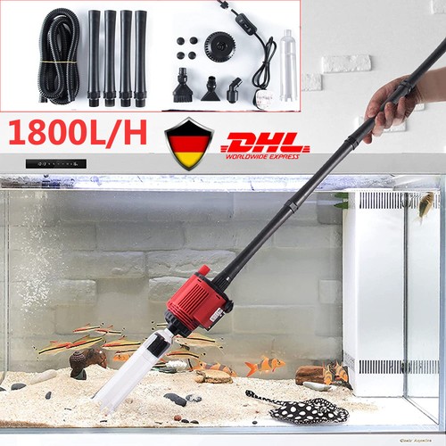 Elektrisch-Aquarium Mulmsauger Schlammsauger Sand Kies Bodenreiniger Staubsauger - Bild 13 von 21