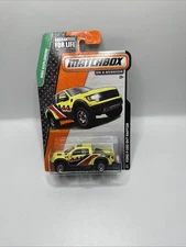 Matchbox 2014 Explorers Series #57 Ford F-150 SVT Raptor Yellow FAST SHIPPING