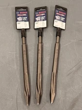 QTY 3 Bosch SDS Plus 10" Bulldog Anti-Jamming Twist Concrete Chisels HS1415P