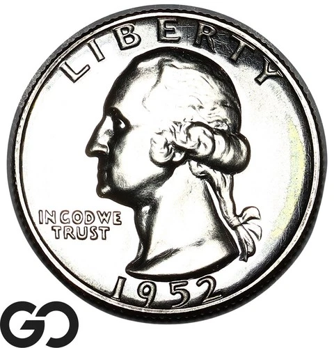 1952 Washington Quarter, PROOF, Superb Nice Superb Gem PR++