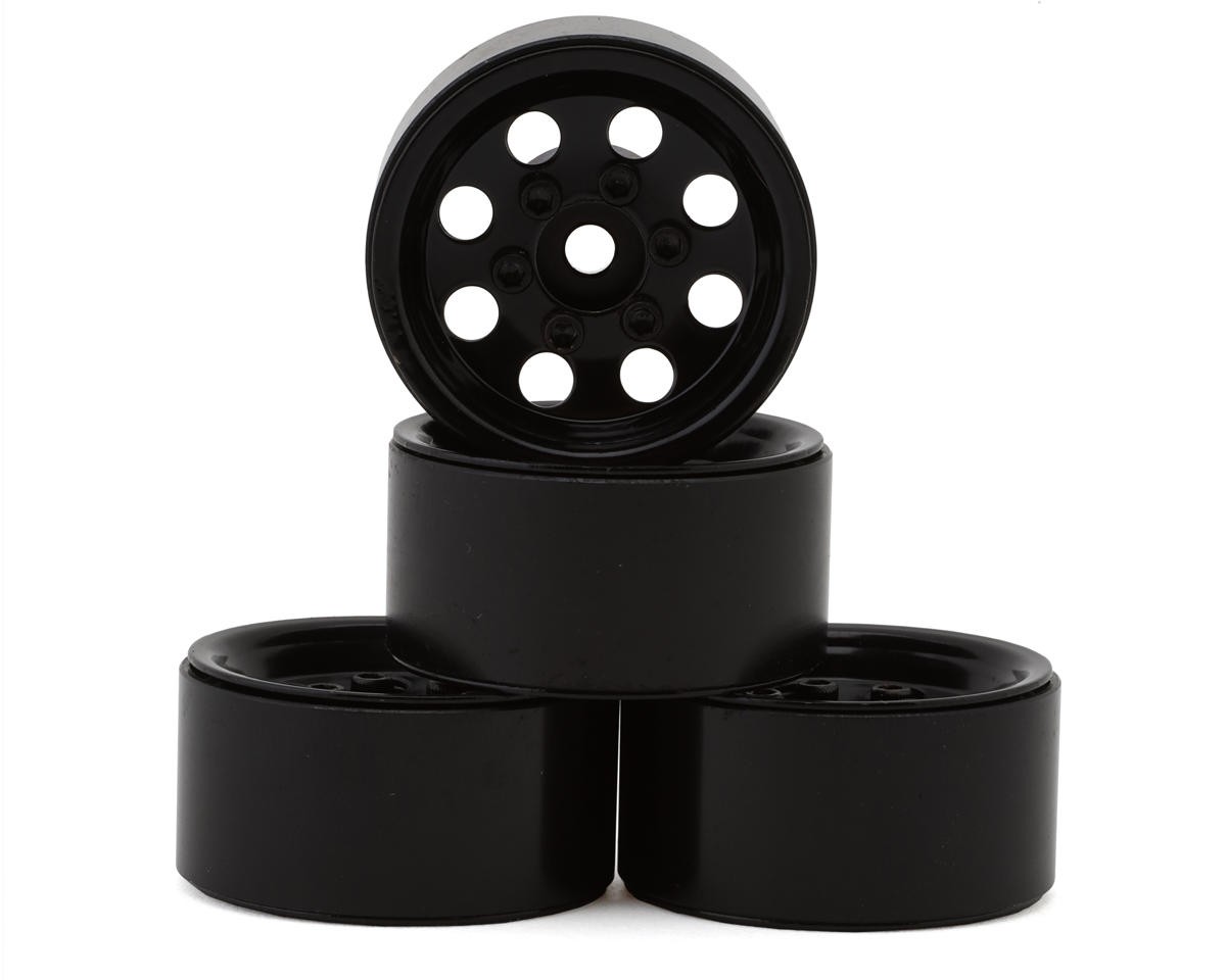 RC4WD Stamped Steel 1.0" Pro8 Beadlock Wheels (Black) (4) [R