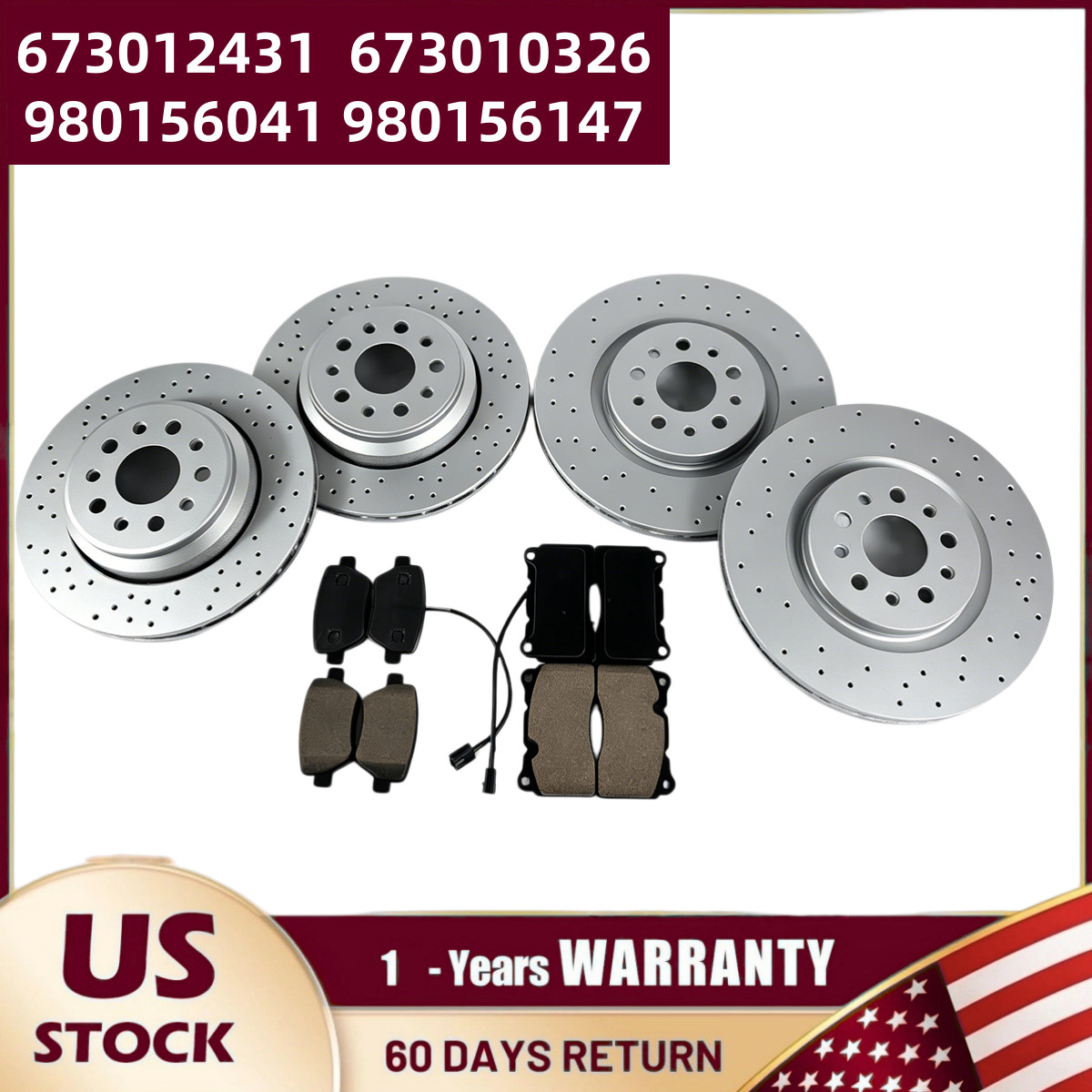 Maserati Ghibli Front Brake discs Set P/N 673012431