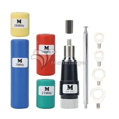 MA-01 V2.7 Portable Telescopic GP Antenna Kit 7MHz 100W Shortwave Antenna w/Coil
