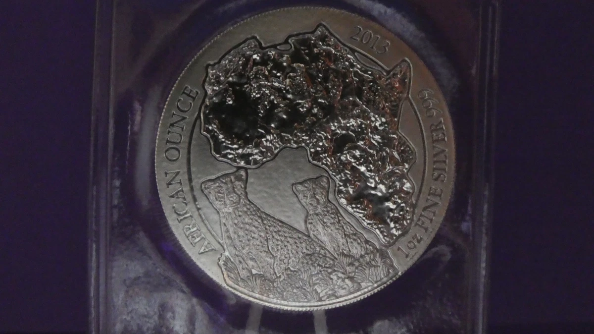 Ruanda Gepard 2013 African Ounce 1 oz plata Ag 999. Embalaje original S/C