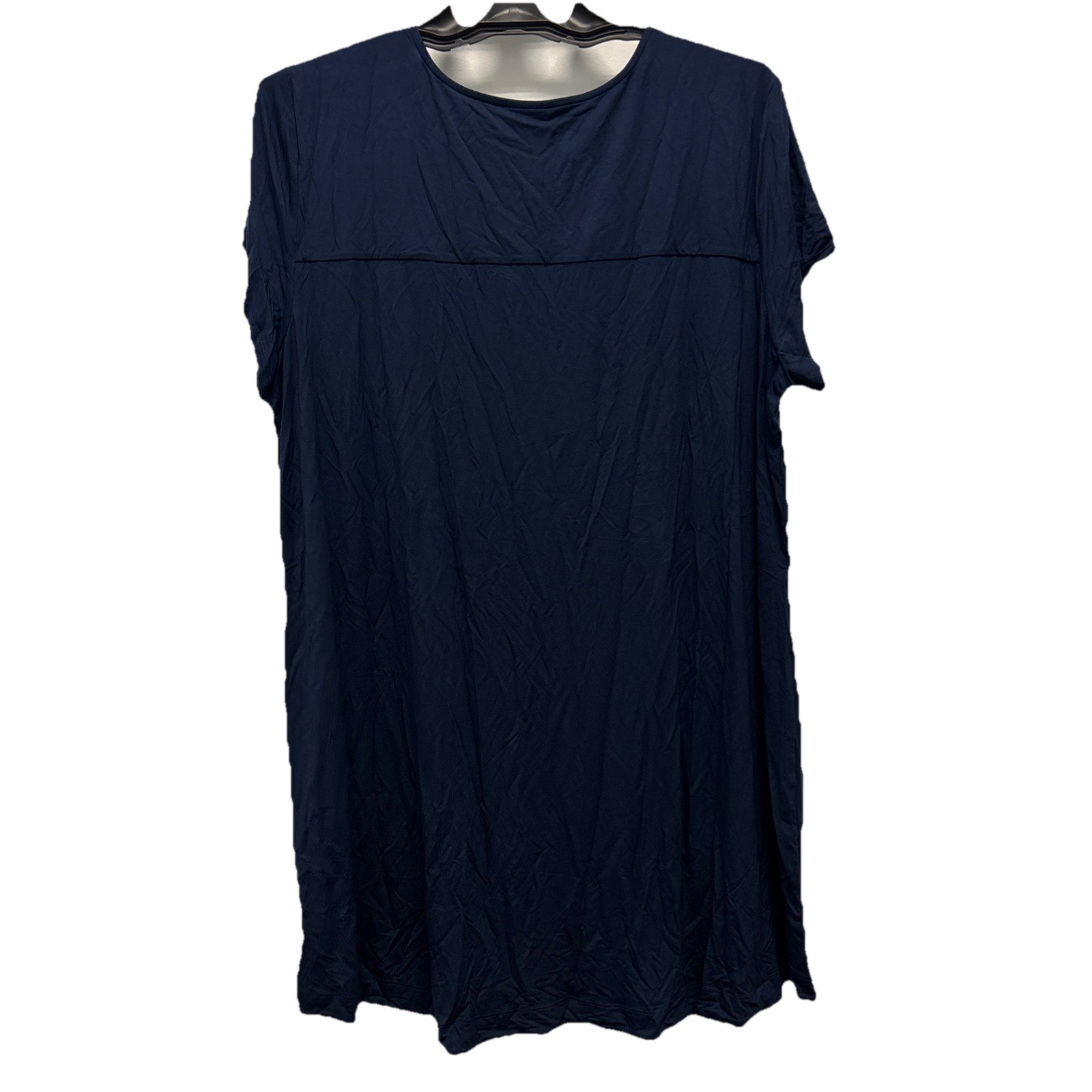 NWT SOMA Women's Size XL Cool Nights Sleepshirt Pocket Short Sleeve Navy