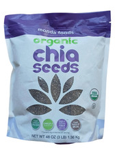 Foods Organic Chia Seeds, 48oz 3lb   Non-GMO, Gluten-Free