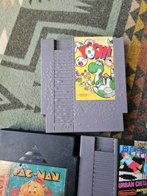 Nintendo NES 21 Game Lot Blinking Red Zapper Mario Batman Simpsons Controllers