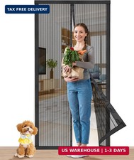 Magnetic Screen Door Heavy Duty Mosquito Mesh Anti Bugs Fly Curtain 39"x82 NEW