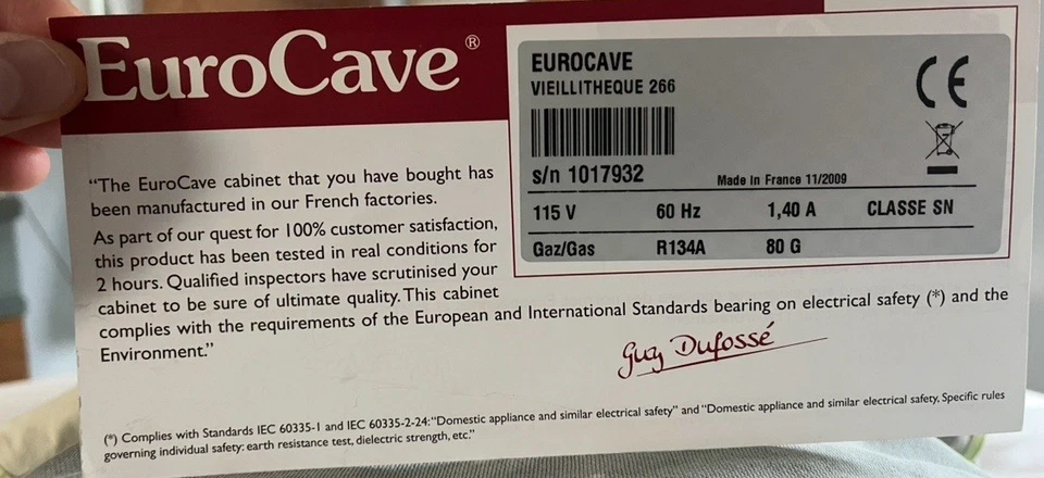 EUROCAVEVIEILLITHEQUE 266 Foto 3 de 3