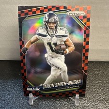 2025 Prizm Jaxon Smith-Njigba #254 RED & BLACK CHECKER PRIZM SSP Seattle Seahawk