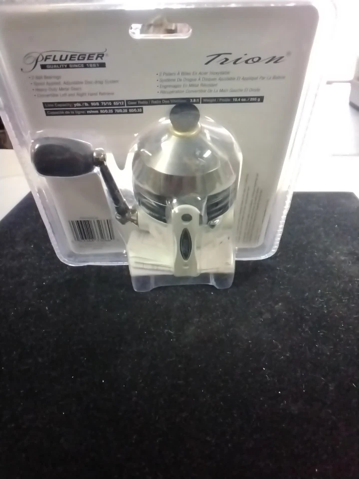 Carrete de pesca giratorio Pflueger Trion nuevo sellado TRI10SC Foto 2 de 2