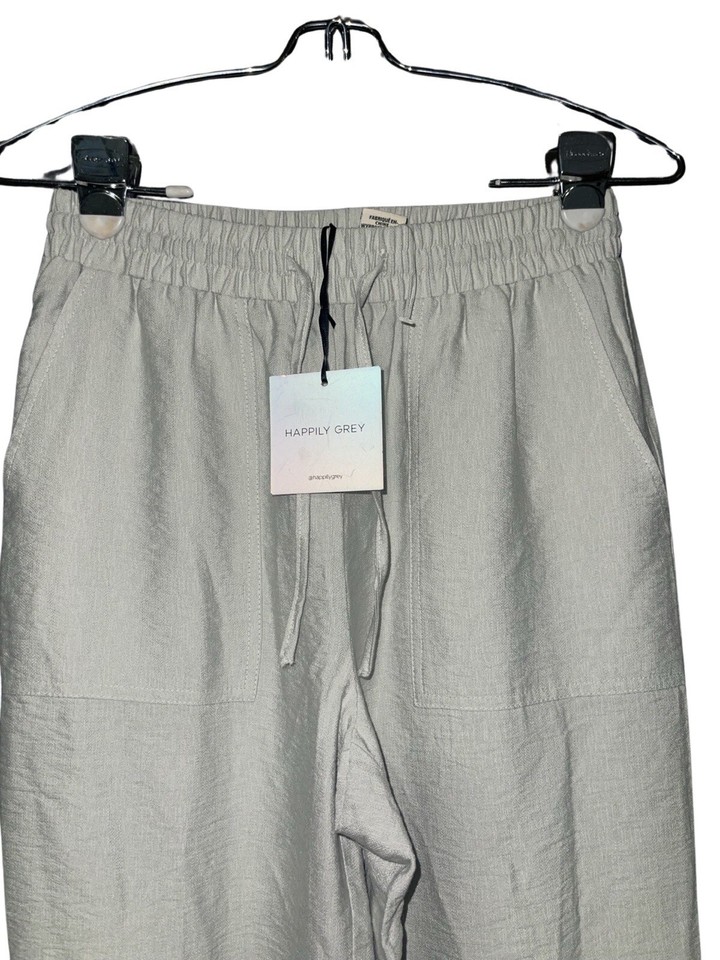 Happily Grey Wide Leg Pants Rayon Mint Green Size Small New With Tags