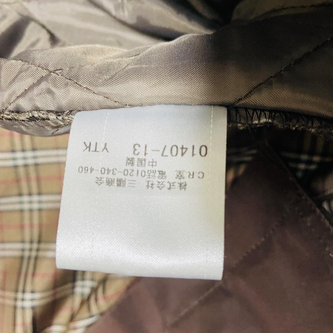 Burberry Black Label Trench Coat Brown Cotton With Check Pattern Size M Women thumbnail 14