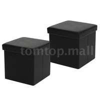 2pcs Pu Leather Folding Storage Ottoman Pouffe Foot Stool Seat Footrest L1y1 on sale 2pcs Pu Leather Folding Storage Ottoman Pouffe Foot Stool Seat Footrest L1y1 on sale