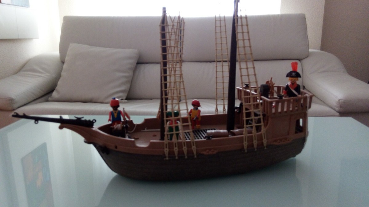Barco Pirata Playmobil 3550 Playmobil Barco Pirata En Buen Estado, Con