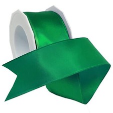 Wired Satin Ribbon 1.5 inch by 10 Yard Emerald 09609/10-607