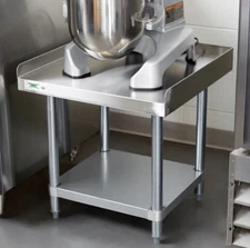 24" x 24" Stainless Steel Table Commercial Heavy Duty Equipment Work Mixer Stand