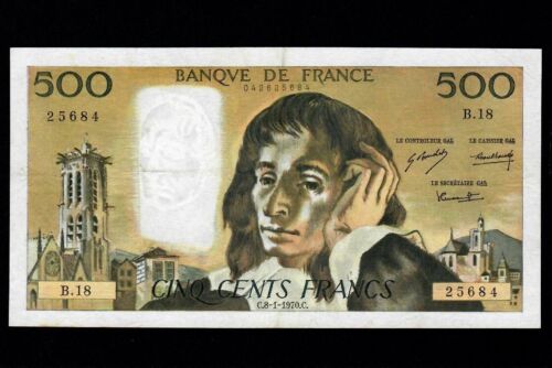 France 500 FRANCS 1970 P-156 VF - Picture 3 of 4