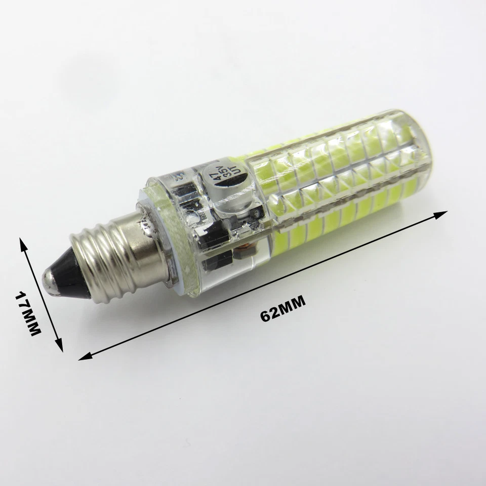 1x/10x E11 LED Bulb 12V-24V DC 3.5W 380 Lumens 72pcs 5730 SMD White/Warm #1 - Image 2 of 3