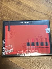 Brand New With Box Mac Cosmetics Travel Exclusive Mini Lipsticks x5 Bright
