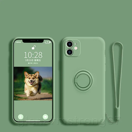 Etui na iPhone 16 15 14 13 Pro Max 12 11 XR XS Silikonowe etui ochronne Ring Cover - Zdjęcie 16 z 28