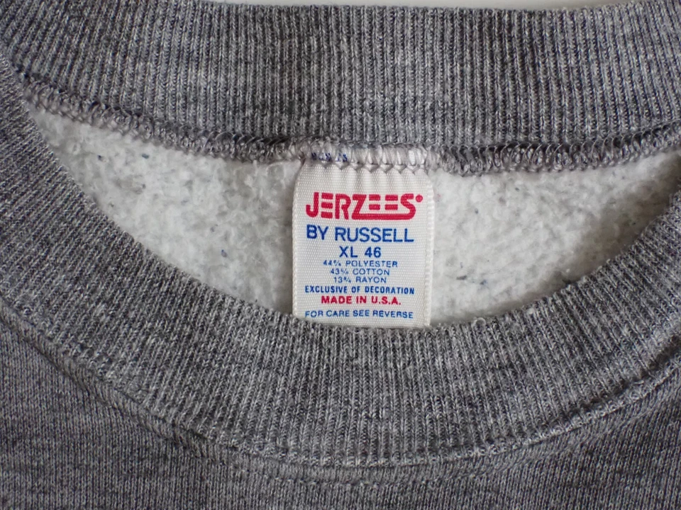 Vintage Pullover Sweatshirt  Nature Theme Black Bears XL 46 Jerzees Russell - Image 4 of 4