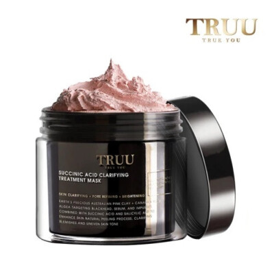 [TRUU TRUE YOU] Bernsteinsäure klärende Behandlung Tonerde Gesichtsmaske 120g NEU