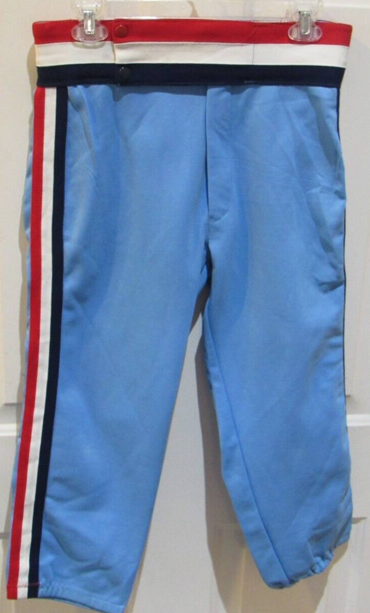 VTG 1970s 1980s Red White & Blue Sand Knit Team Baseball Uniform