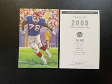 Bruce Smith Buffalo Bills unsigned Goal Line Art Card slight corner tip wear