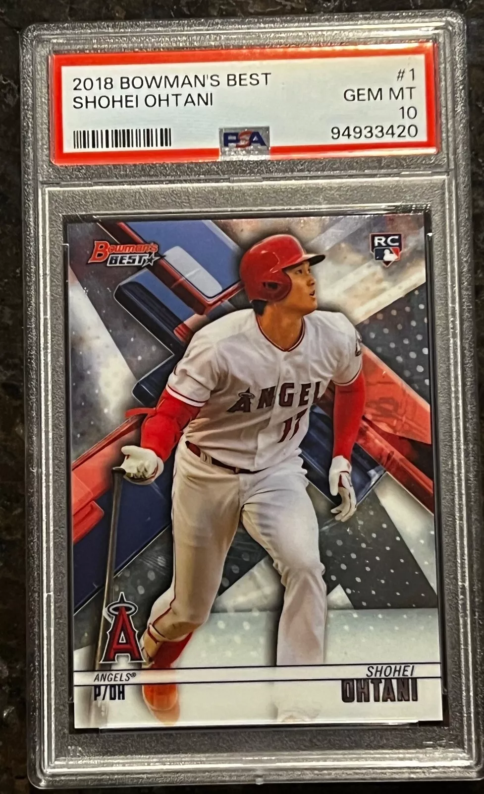 Shohei Ohtani trading card