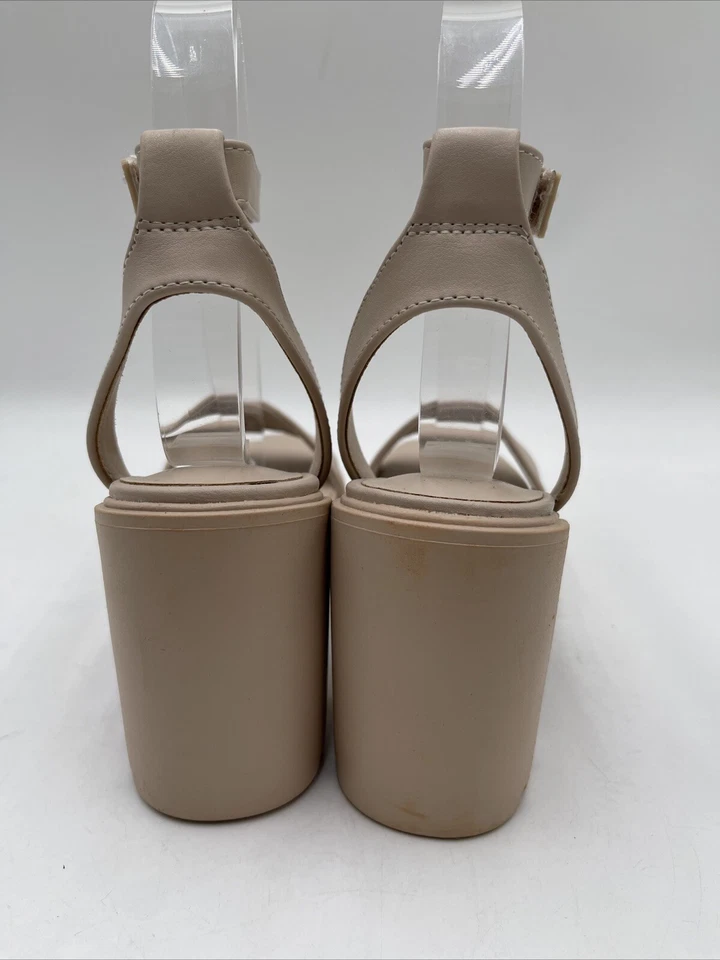 Women’s Call It Spring Wave Platform Sandal Beige Size 6.5 - Image 4 of 4