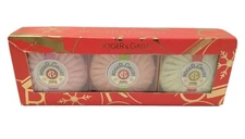 VTG Roger & Gallet Perfumed Soaps 3 Pack Fleur Osmanthus Figuier Gingembre PARIS