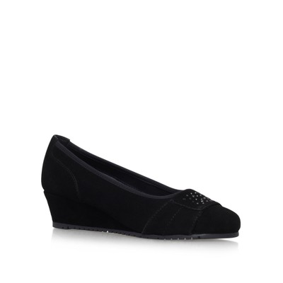 black court wedge shoes uk