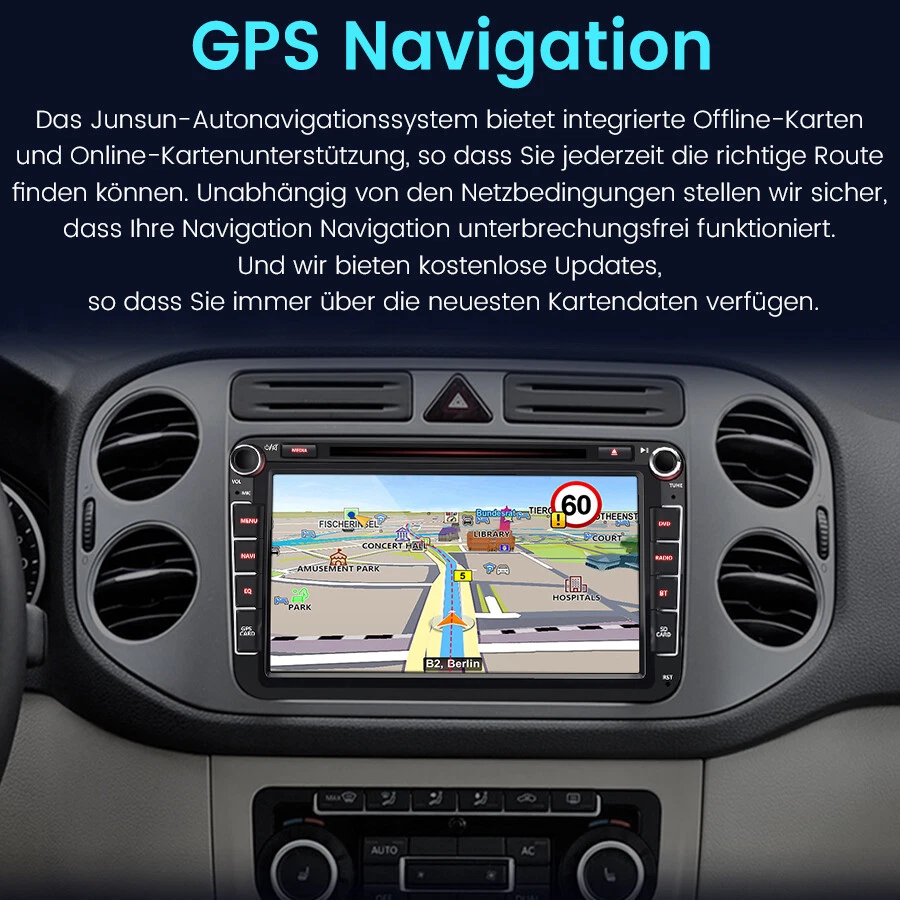Android 12 Autoradio CD DVD GPS Für VW GOLF 5 6 CADDY EOS PASSAT CarPlay 2+32GB - Bild 4 von 4