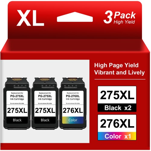 PG-275XL CL-276XL Black Color Ink for Canon 275 Pixma TS3522 TS3520 ...