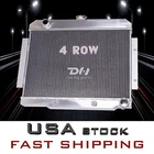 4 Row All Aluminum Radiator For 72-86 JEEP CJ5 CJ6 CJ7 CHEVY Conversion 350 SWAP