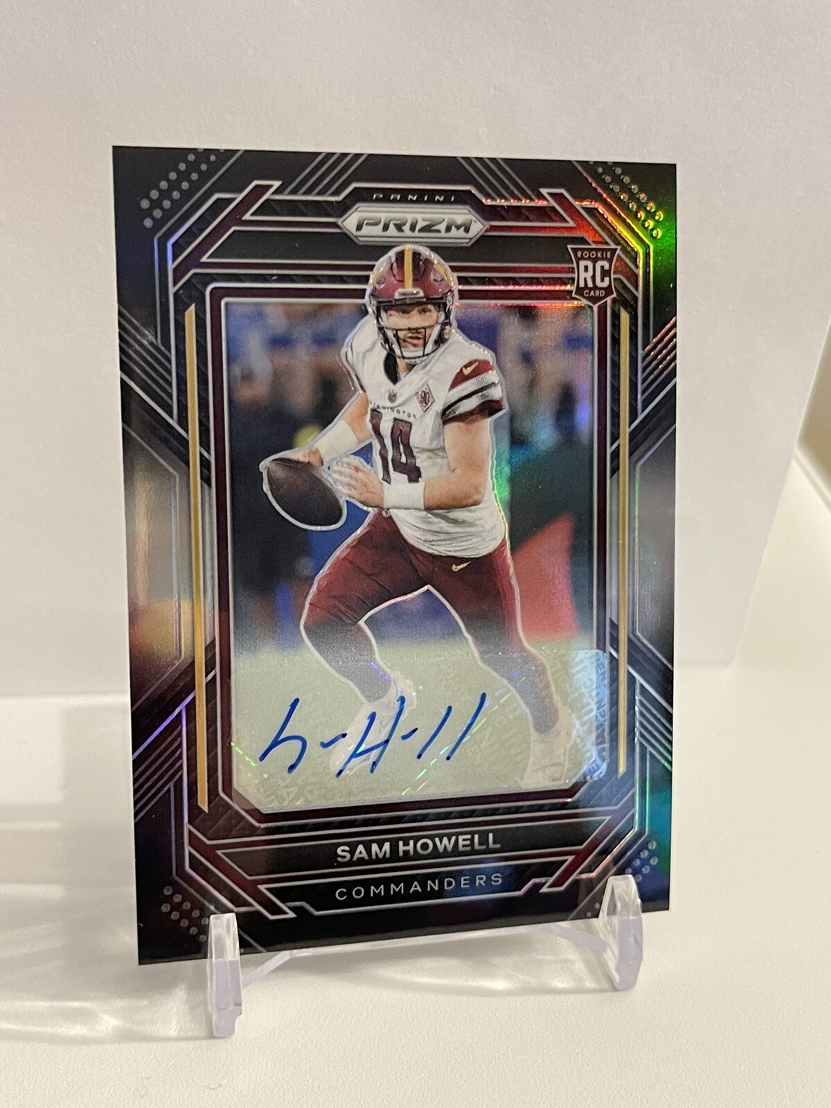 Sam Howell Prizm Black AUTOGRAPH - Silver, 2022 Chronicles Football, #PB-10