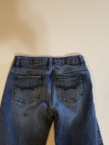 Gap Kids 1969 Boys Jeans Size 8 Slim Straight Leg Adjustable Waist Medium Wash - Picture 8 of 8