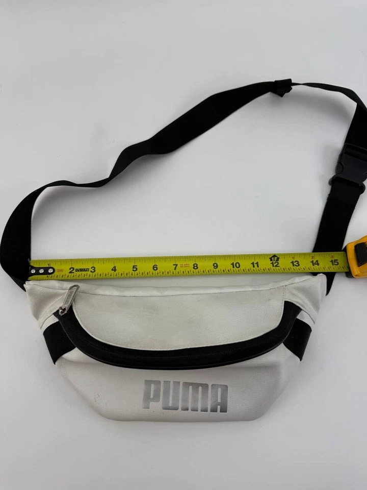 Riñonera Puma unisex de imitación de cuero blanco Foto 4 de 4