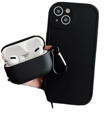 1pc Plain Phone Case  1pc Case Compatible With AirPods