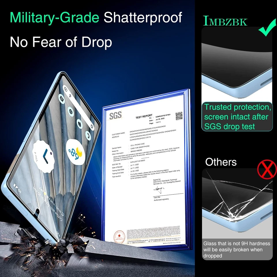 Pellicola Vetro  per Google Pixel 7a 4 Pezzi Vetro Protettivo 4 Pezzi camera - Immagine 3 di 4