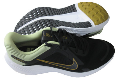Nike Men's Quest 5 Running Shoes Black Olive Aura Green Bronzine Size 10 NIB