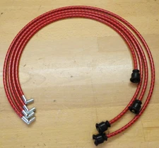 IH McCormick-Deering Farmall F-30 Cane Red Cloth Copper Spark Plug Wires F30