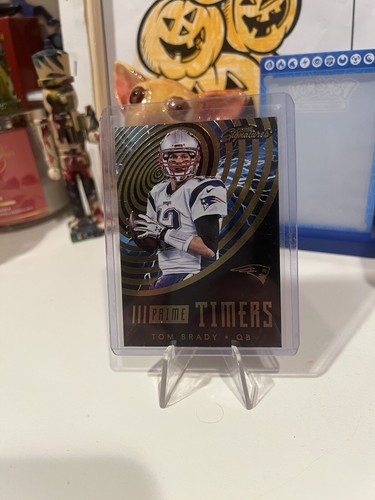 Tom Brady: Prime Timers - PT-TB - Gold Foil Galactic SSP - 2016 Prime Signatures - Picture 17 of 18