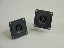 High Output Samsung 8 Ohm Tweeters 95dB SPL a Pair 2" Square Flange New