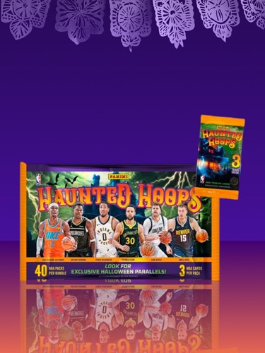 2023-24 Panini Haunted Hoops UNGEÖFFNETE BOX (40 Packungen) NEU! Victor Wembanyama RC ?