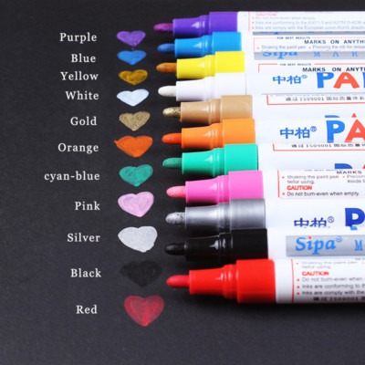 12X Care Car Wheel Tire Oily Mark Pen Auto Rubber Tyre Tread Paint Marker Graff