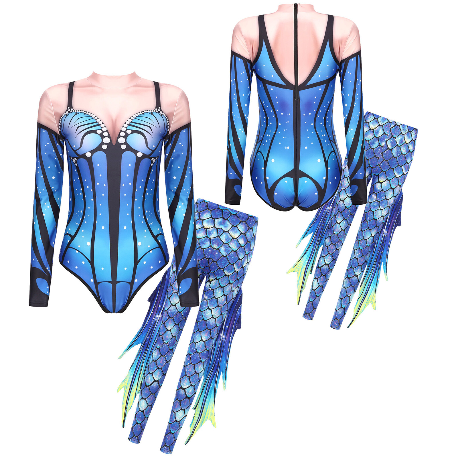 ranrann Kind Meisje Metalen Leggings Vis Schubben Print Panty Dansen